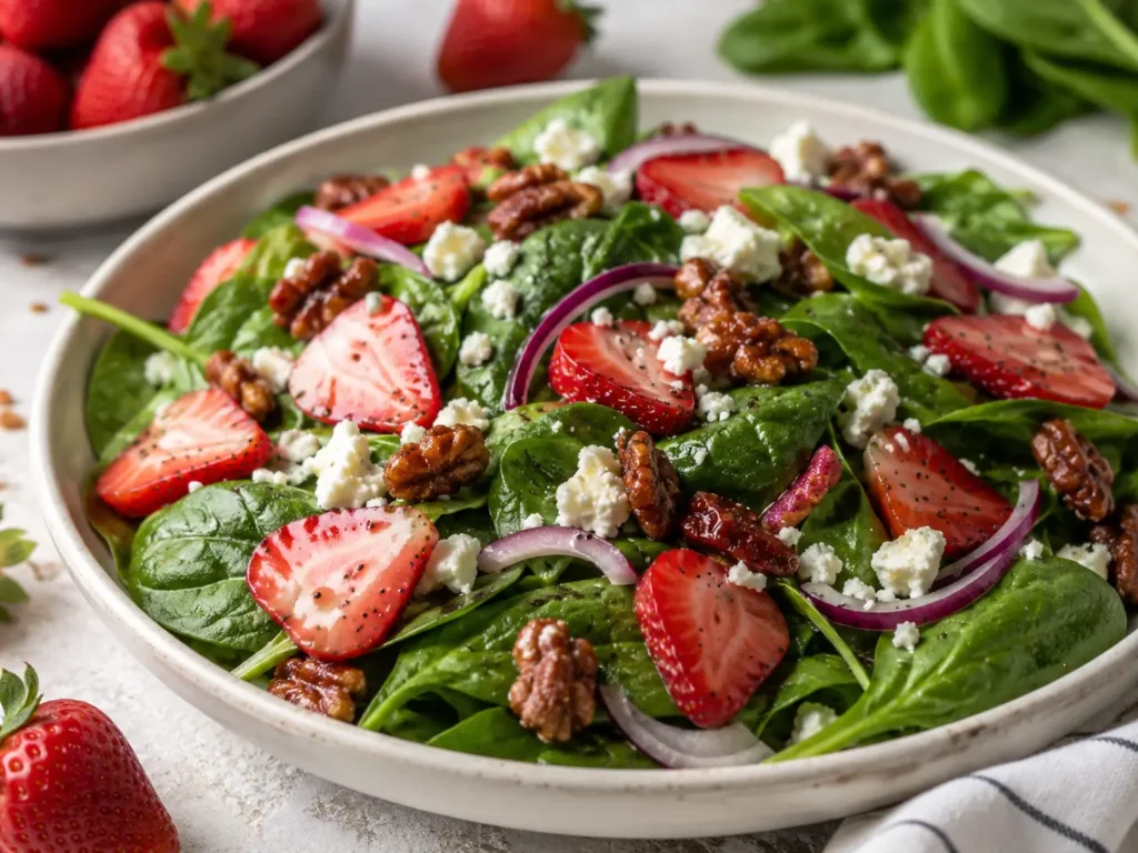 Strawberry Spinach Salad