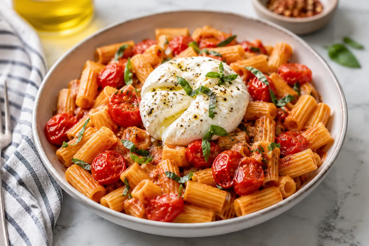 Tomato Burrata Pasta