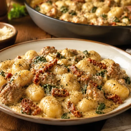 Tuscan Sausage Gnocchi