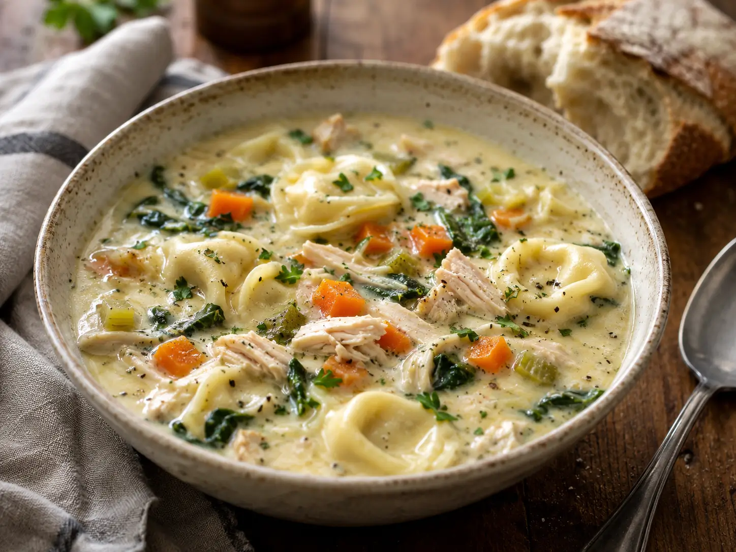 Chicken Tortellini Soup