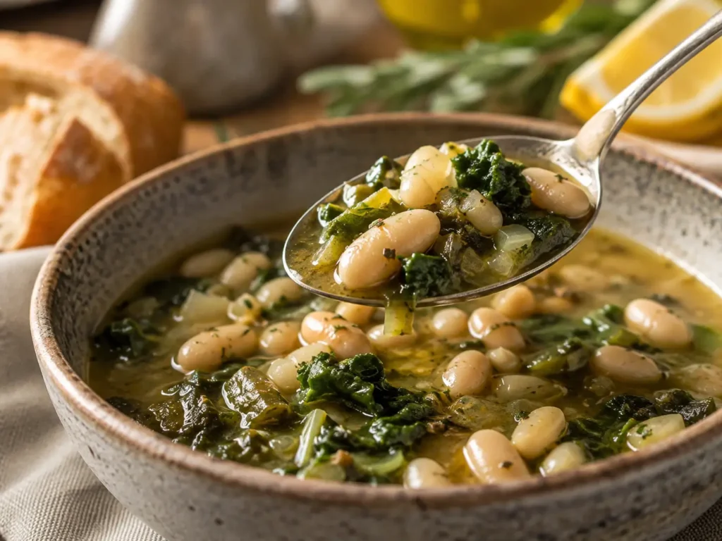 Mediterranean White Beans And Greens